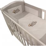 haftowana pościel niemowlęca z misiem od Bello24